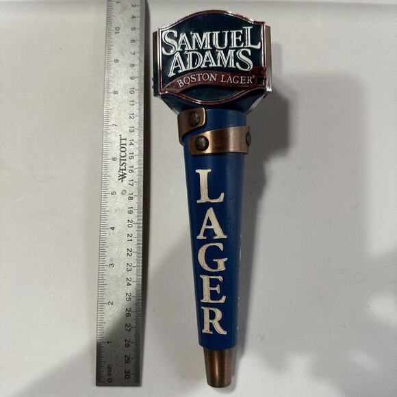 Samuel Adams Boston Lager Ribbon Beer Tap Handle - Picture 1 of 5